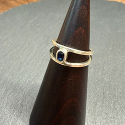 ｟silver｠ストーンクリップリング＿No.2＿13号 3枚目の画像