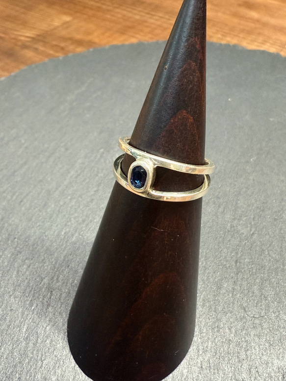 ｟silver｠ストーンクリップリング＿No.2＿13号 3枚目の画像