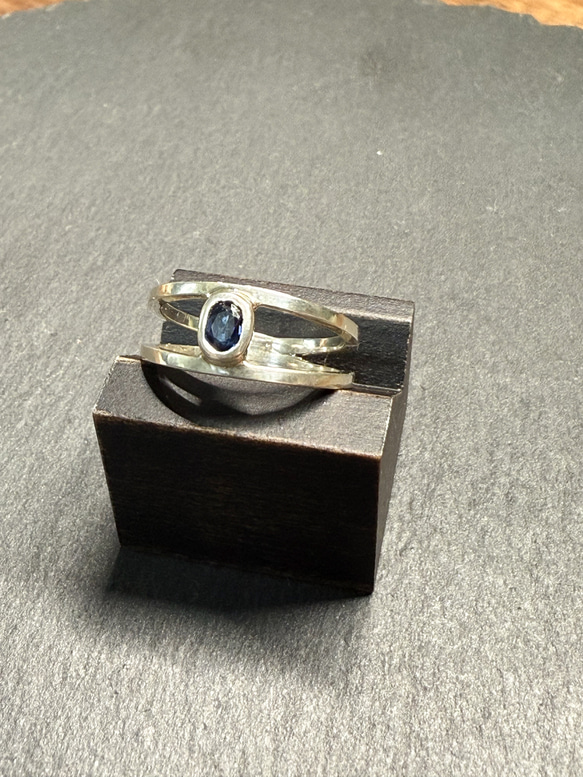 ｟silver｠ストーンクリップリング＿No.2＿13号 1枚目の画像