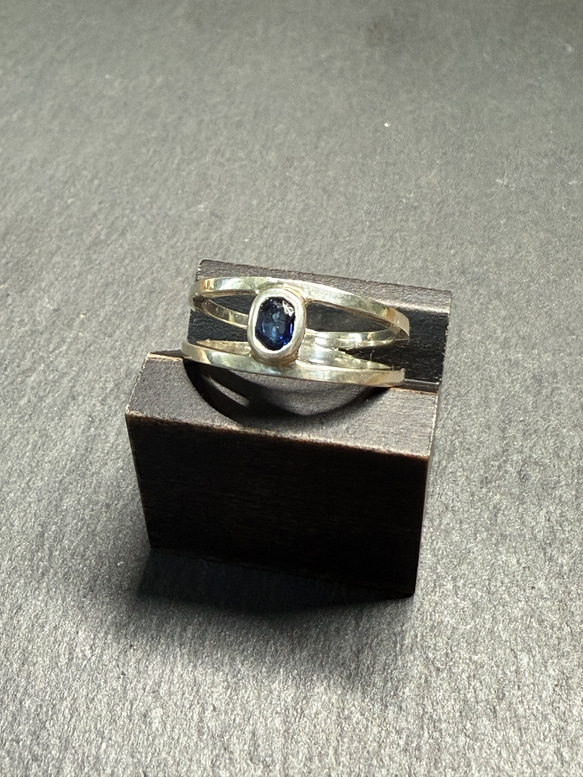 ｟silver｠ストーンクリップリング＿No.2＿13号 5枚目の画像