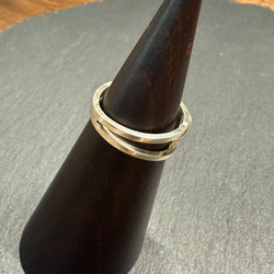 ｟silver｠ストーンクリップリング＿No.2＿13号 4枚目の画像