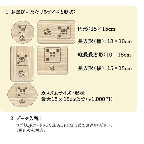 オーダーメイド QRコード看板 5枚目の画像