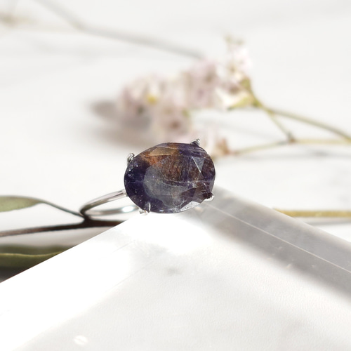 アイオライトサンストーンのリング 指輪・リング 天然石と