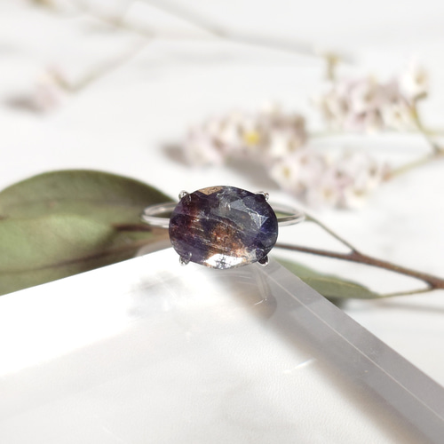 アイオライトサンストーンのリング 指輪・リング 天然石とアクセサリー