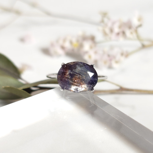 アイオライトサンストーンのリング 指輪・リング 天然石と