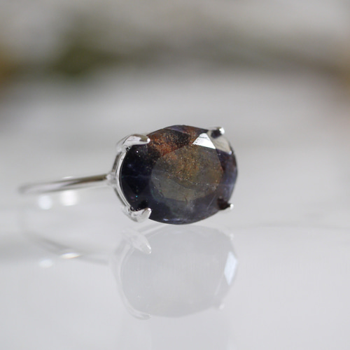 アイオライトサンストーンのリング 指輪・リング 天然石と