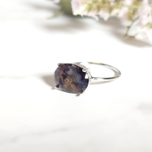 アイオライトサンストーンのリング 指輪・リング 天然石と