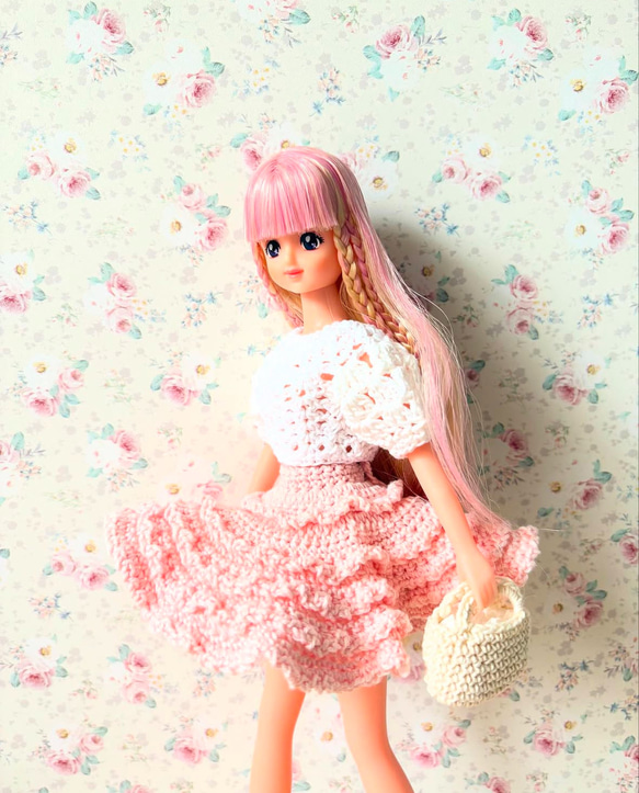 ミニフリルスカート ハッシュタグリカちゃん・ジェニーちゃんサイズ