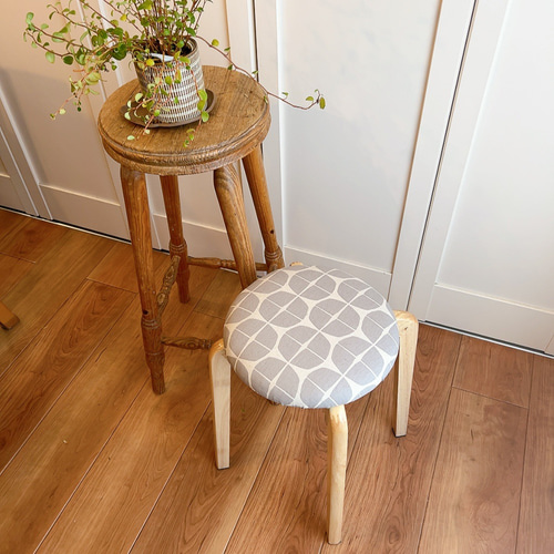 スツール 木製 北欧 玄関用 チェア 椅子 『あさがおグレー』 椅子