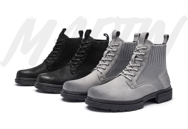 快適革靴現代マーチン靴春秋冬丸首厚底男性式本革革靴アウトドア登山靴学生青年旅行写真撮影にぴったりの靴 6,952円