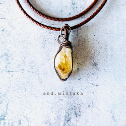 Citrine Glow☀︎陽だまりまとうシトリンのラフカットペンダント
