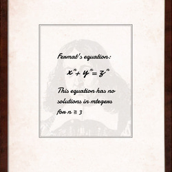 fermat’s last theorem Free Photo Style A4 フレーム付き 2枚目の画像