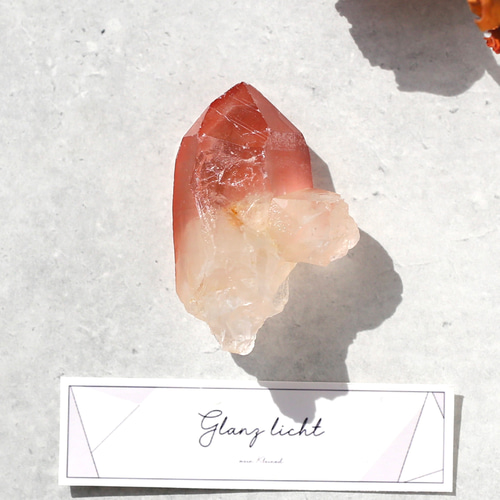 ディープピンクレムリアンシード 天然石 水晶 鉱物 一点物 クォーツ