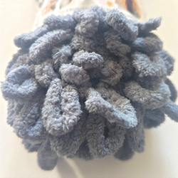 売り尽くしSALE】alize PUFFY グレー 毛糸 ソフトヤーン 編み物 かぎ針