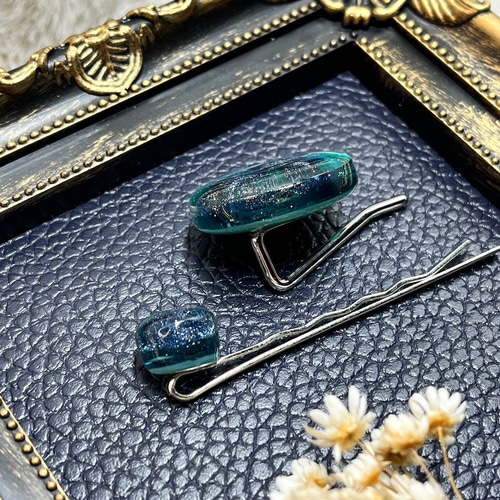 銀河のきらめき ヘアアクセサリーセット ポニーフック ヘアピン 星