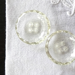 1900年 フランス ガラス ボタン 径22mm-23mm 創作品 裁縫 手藝 B