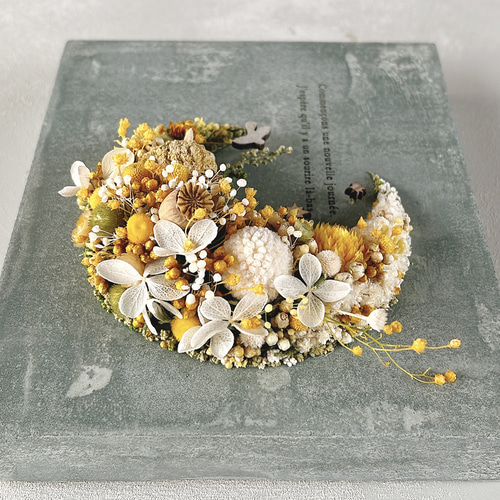 ハート型ドライフラワーアート ハート型ドライフラワーアート