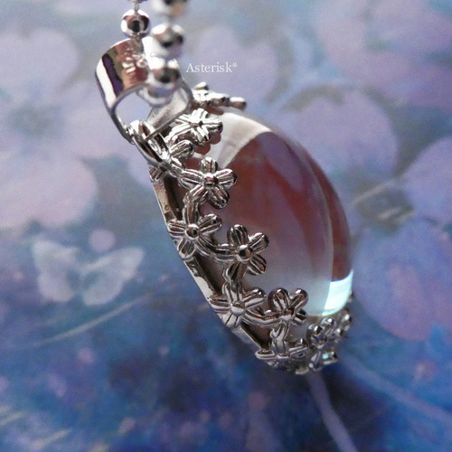 大粒20mm ヴィンテージ サフィレット サフィリーン 花のフィリグリー