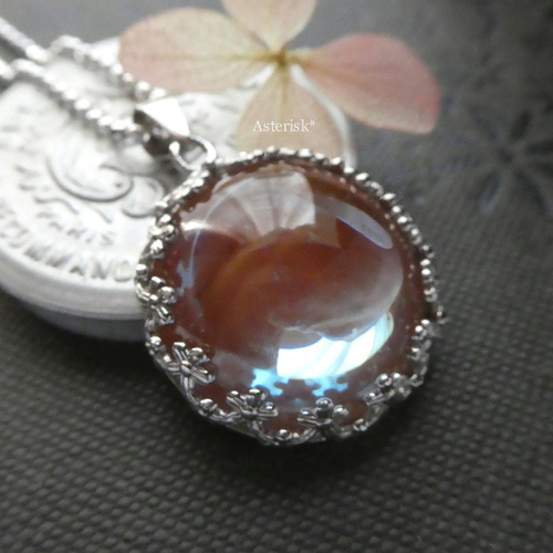 大粒20mm ヴィンテージ サフィレット サフィリーン 花の