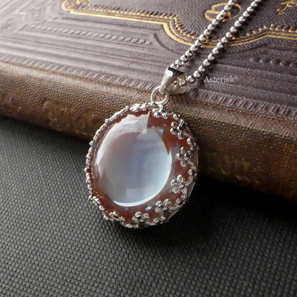 大粒20mm ヴィンテージ サフィレット サフィリーン 花のフィリグリー