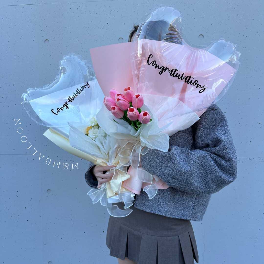 大サイズ【卒業・入学のお祝いに】花束バルーンブーケバルーンギフト バルーン花束 誕生日バルーン