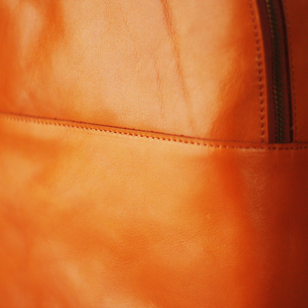 本革 シンプルミニリュックサック 小さめ 軽い レザー 牛革 ダブルファスナー 大人可愛い 通勤 通学 B-367