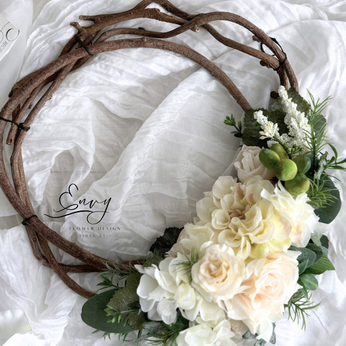 造花　アートフラワー　リース　つる　玄関リース　ドアリース 造花 アートフラワー リース つる 玄関リース ドアリース リース 造花