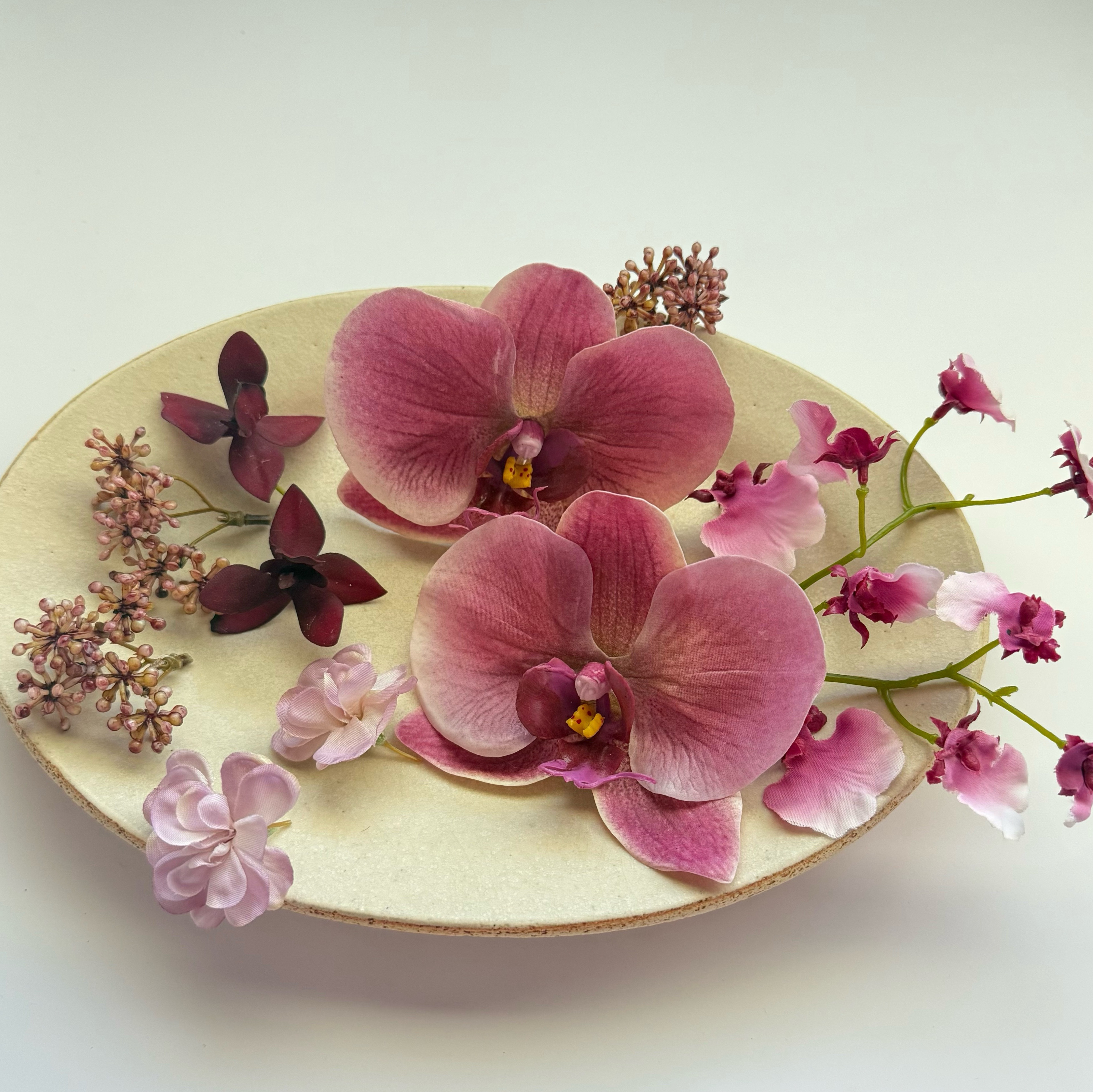 胡蝶蘭♡モーブピンク髪飾りヘッドパーツ　和装　白無垢　色打掛　振袖　成人式　アーティフィシャルフラワー　ウェディング③