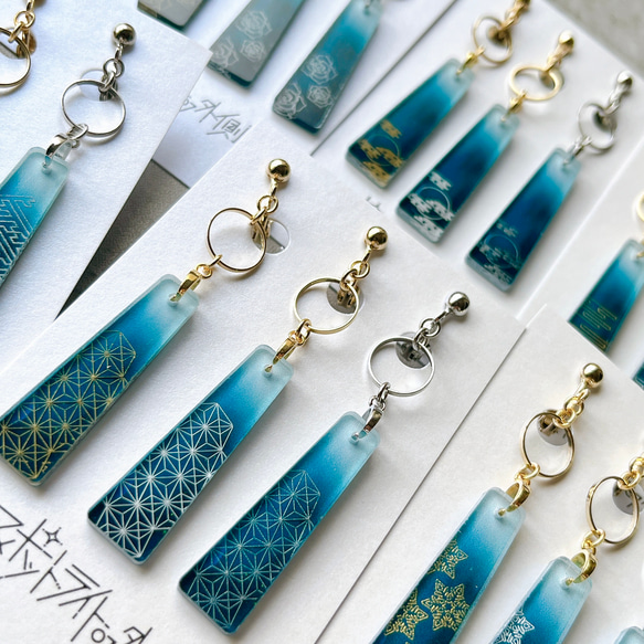 思い出 Omohide 【和風 アクリルピアス/イヤリング】 ピアス（スタッド
