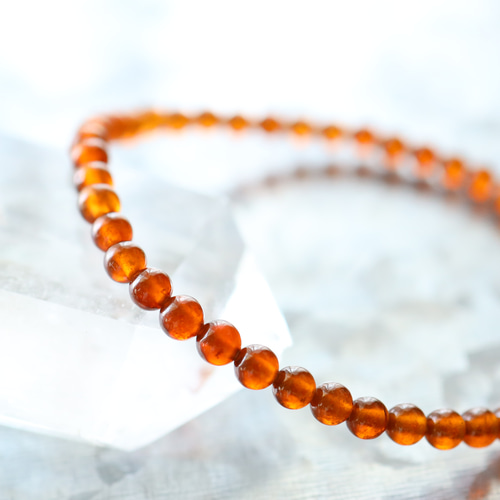 ☆プレミアムブレス☆…☆ヘソナイト（オレンジ）ガーネット：4