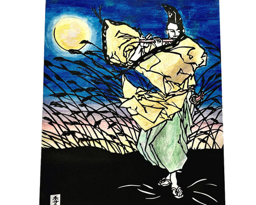 切り絵の一閑張り「お月見」値下げ d3f423da941b1792d3cd2f5ceea508