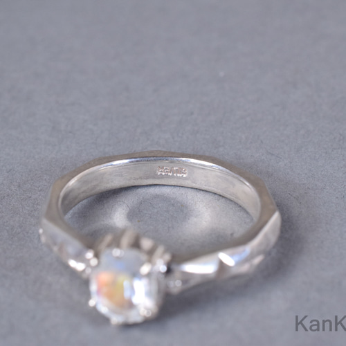 WINGS★アンデシンラブラドライト★リングオーダー 虹の幻想～アンデシン・ラブラドライトのデザインリング 11.5号 天然石