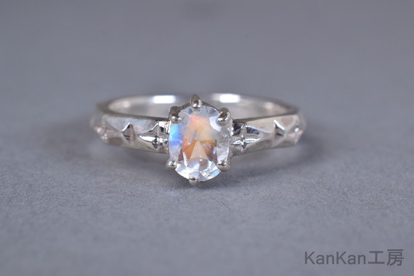 アンデシンラブラドライトのリング 指輪・リング KanKan彫金工房 通販