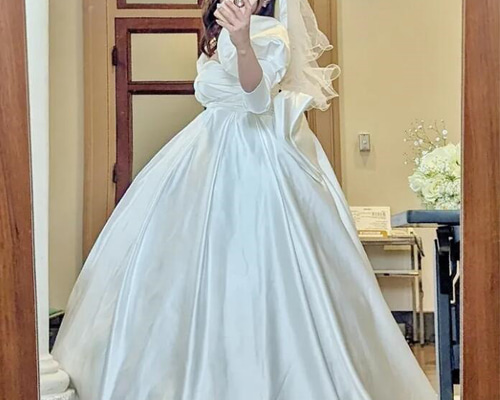 グレースシトラス　プリンセスラインウェディングドレス　妊婦さんも可 5f29041f4bc7bc9d3a291727e9352b