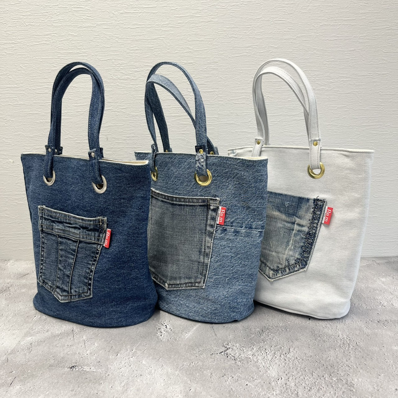 【ドリーム池田店】プラダ　デニム･シティキャルフ　トートバッグ　IKX-322