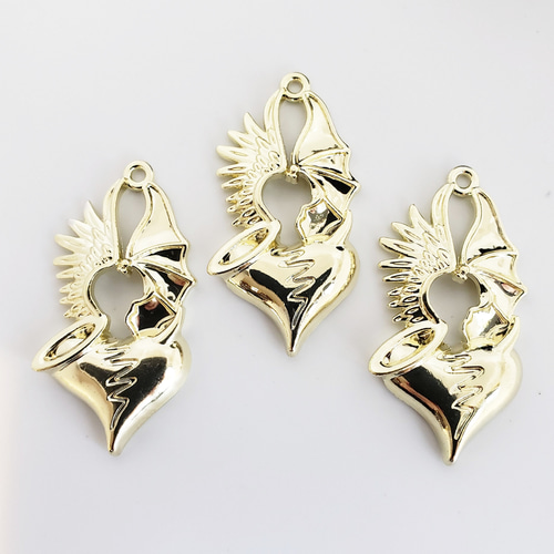 2個 天使と悪魔 エンジェル デビル 羽 翼 ハート ハロウィン ゴシック