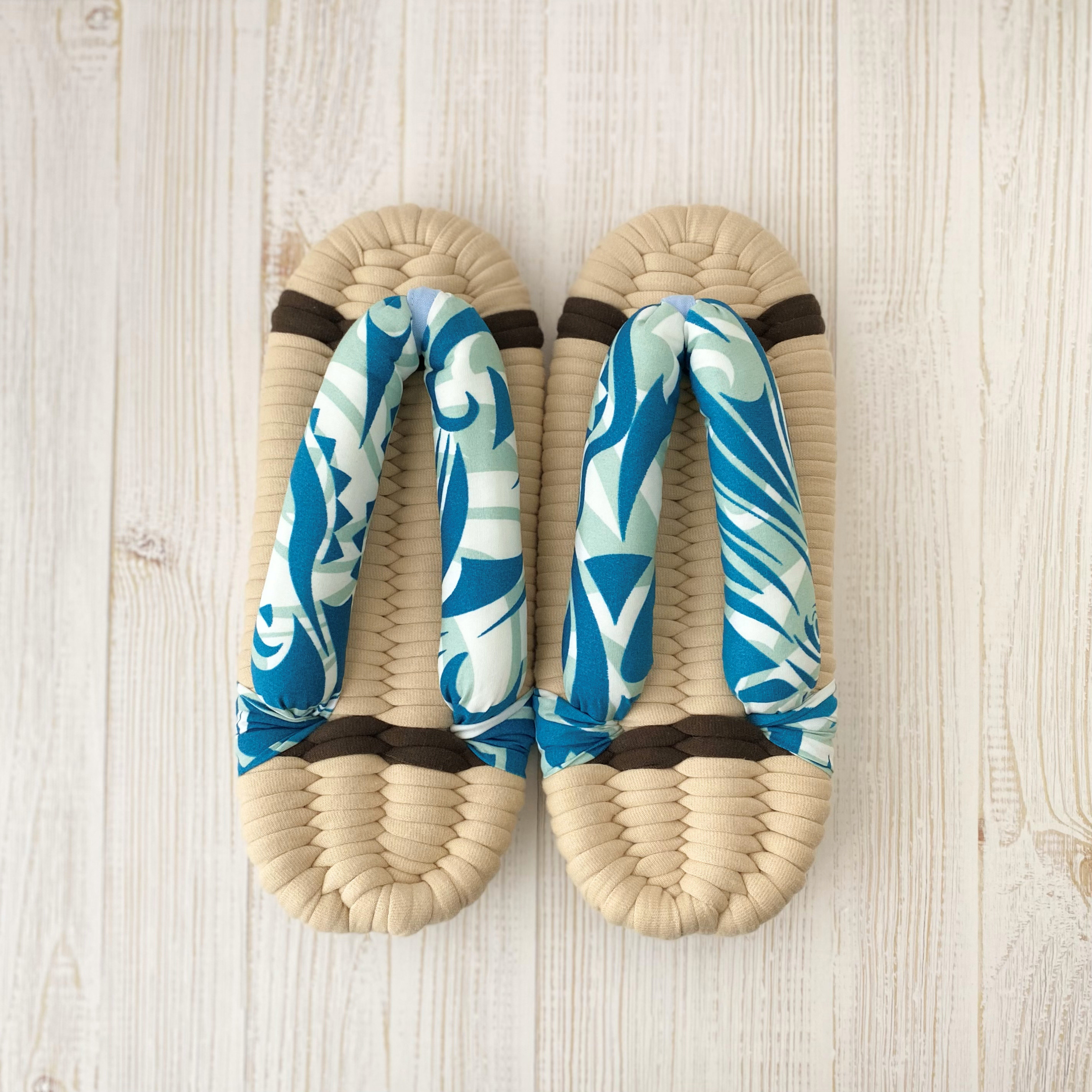 ハワイアン　布ぞうり　ルームシューズ　Mサイズ　ギフト　プレゼント コットン