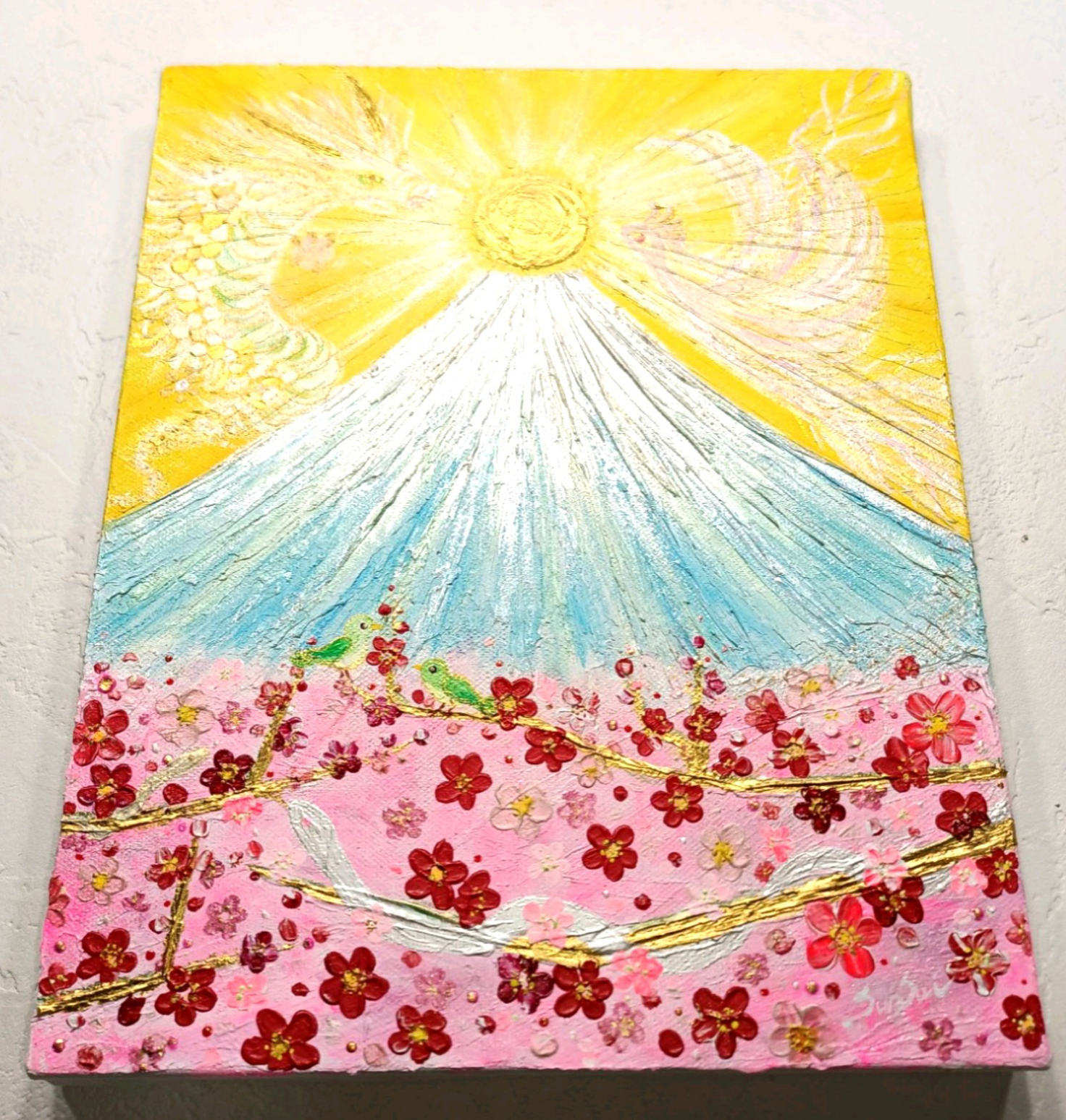 風水開運絵画＊吉祥　∞金龍と巳〜松竹梅南天〜　福徳円満　蛇　新年　財を呼ぶ　不老