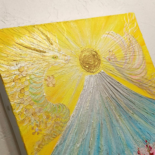風水絵画＊吉兆光 龍と鳳凰〜蛇と鶯が集う梅の木～巳 五福 鳥