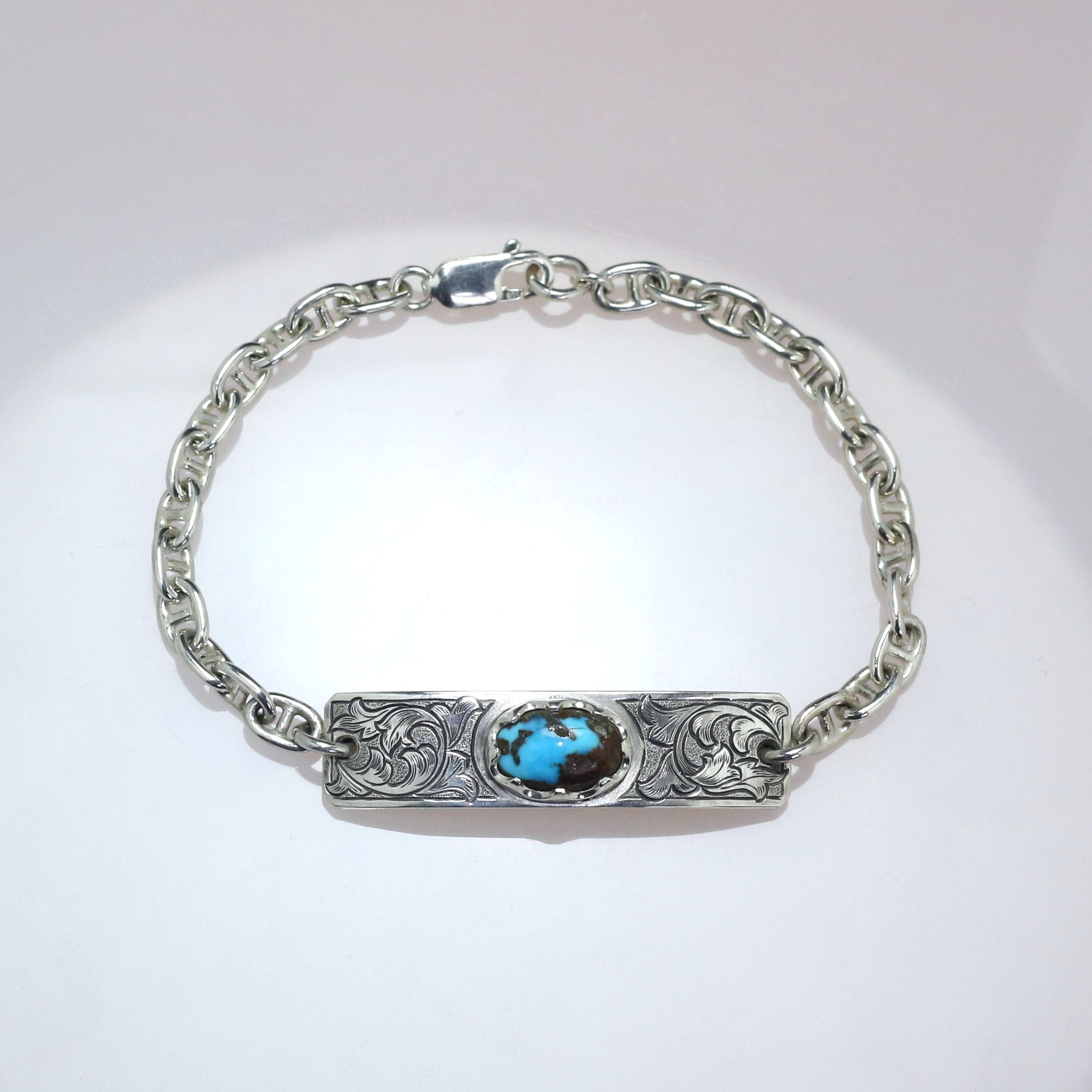 Sv925 ターコイズブレスレット 2.40ct 38,610円