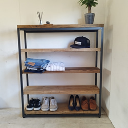 アイアンシェルフ アイアンラック インダストリアル ガレージ 衣装棚