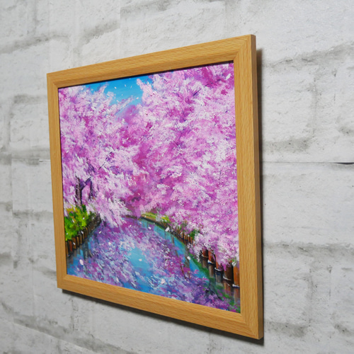 油絵 油彩 油彩画 絵 絵画【さくらロード】 絵画 HR 通販 18984382