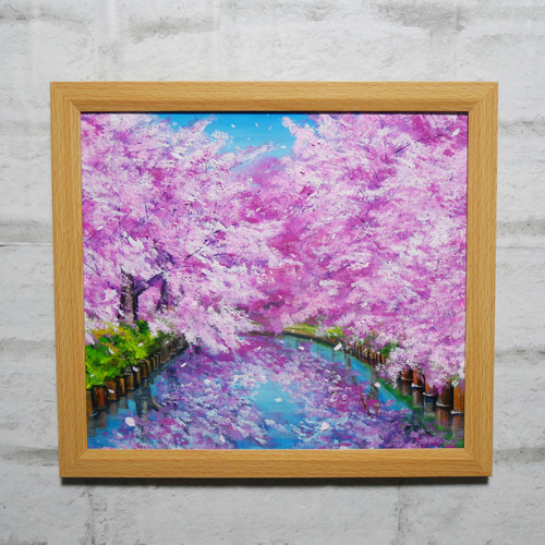 油絵 油彩 油彩画 絵画 絵【さくらロード】 油絵 油彩 油彩画 絵 絵画【さくらロード】 絵画 HR 通販 18984382