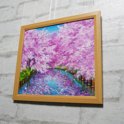油絵 油彩 油彩画 絵 絵画【さくらロード】 絵画 HR 通販 18984382