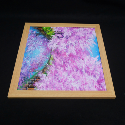 油絵 油彩 油彩画 絵 絵画【さくらロード】 絵画 HR 通販 18984382