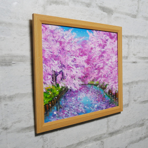 油絵 油彩 油彩画 絵 絵画【さくらロード】 絵画 HR 通販 18984382