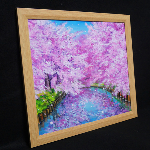 油絵 油彩 油彩画 絵 絵画【さくらロード】 絵画 HR 通販 18984382