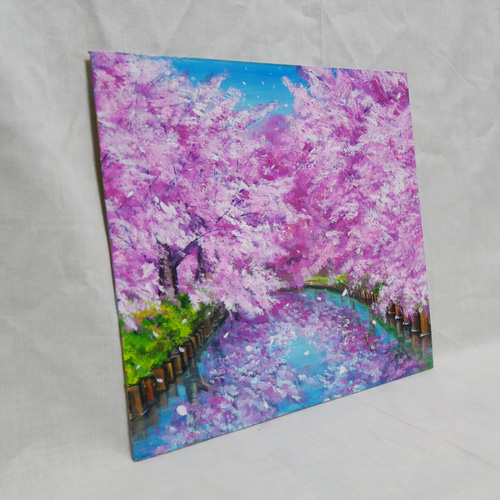 油絵 油彩 油彩画 絵 絵画【さくらロード】 絵画 HR 通販 18984382