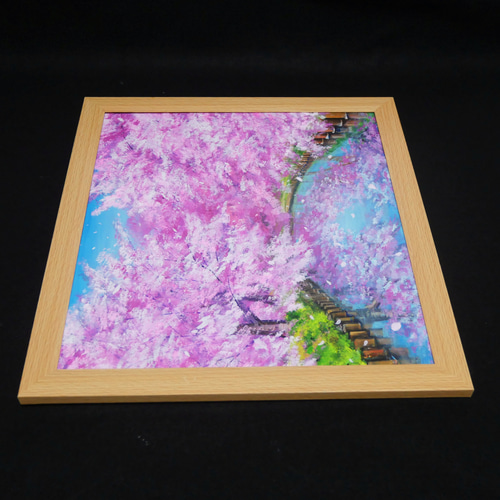 油絵 油彩 油彩画 絵 絵画【さくらロード】 絵画 HR 通販 18984382