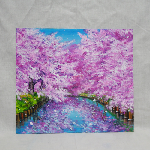 油絵 油彩 油彩画 絵 絵画【さくらロード】 絵画 HR 通販 18984382